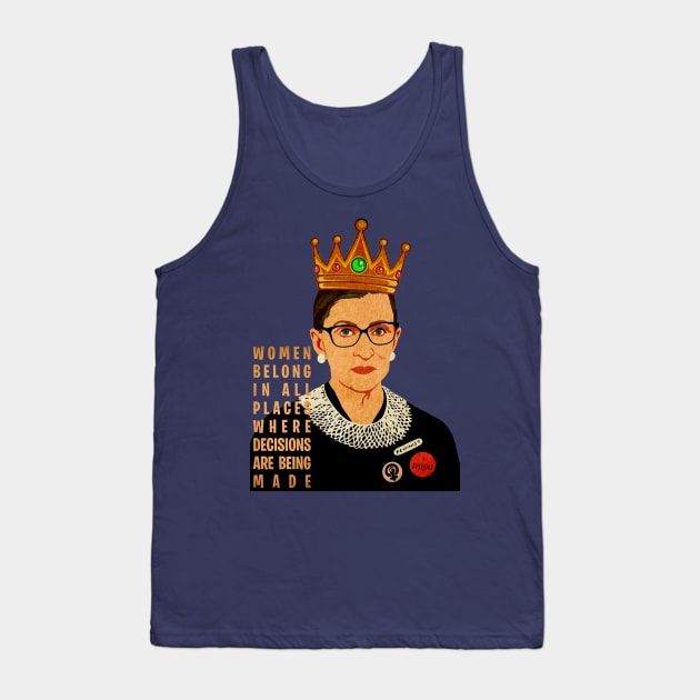 Notorious RBG Tank Top by Badganks